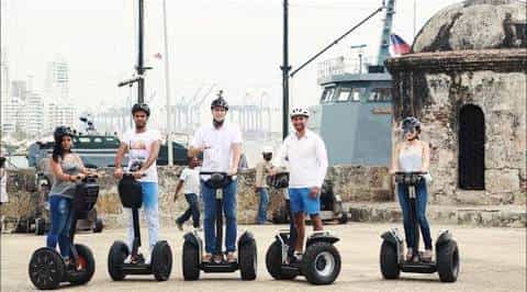 While in Cartagena- Segways around the historic city center in Cartagena Colombia